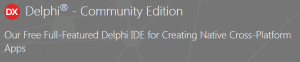 Delphi Community Edition - Android and iOS compatible